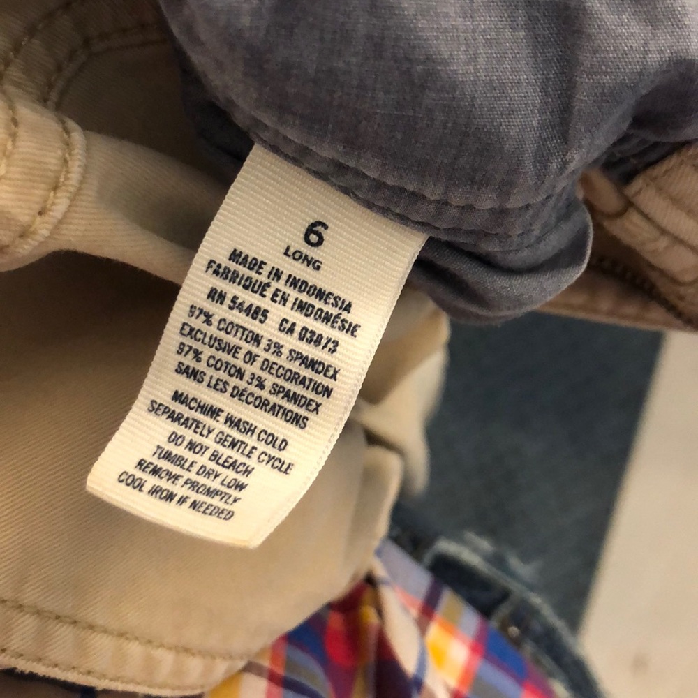 American eagle stretch bootcut khakis 6 long